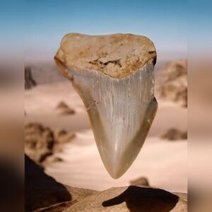 Real Otodus Megalodon Fossilized Shark Tooth 3.25